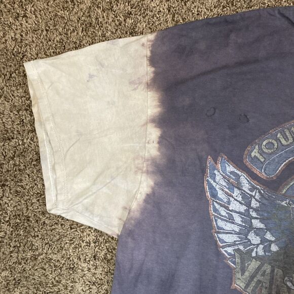 1984 Van Halen Grunge T Shirt Tour of The World Concert 80s Customized Band O/S - Picture 5 of 11